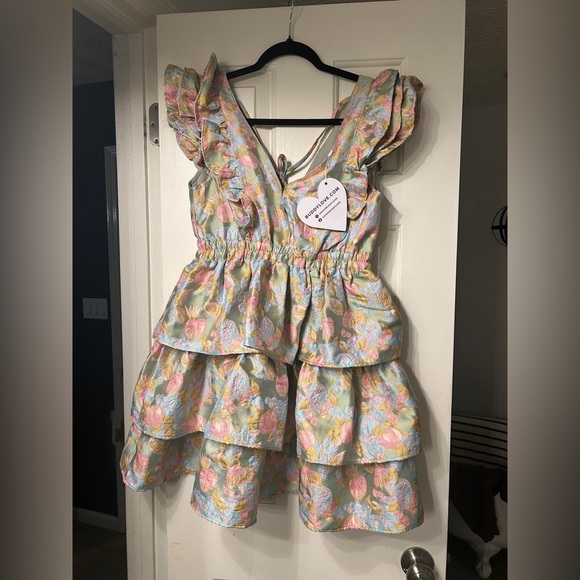 🆕 NWT Buddy Love Hudson Elastic Waist in Blue Floral 💐 - Picture 6 of 6